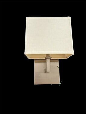Modern Cream Wall Sconce with Rectangular Shade